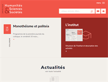 Tablet Screenshot of institutdeshumanites.fr